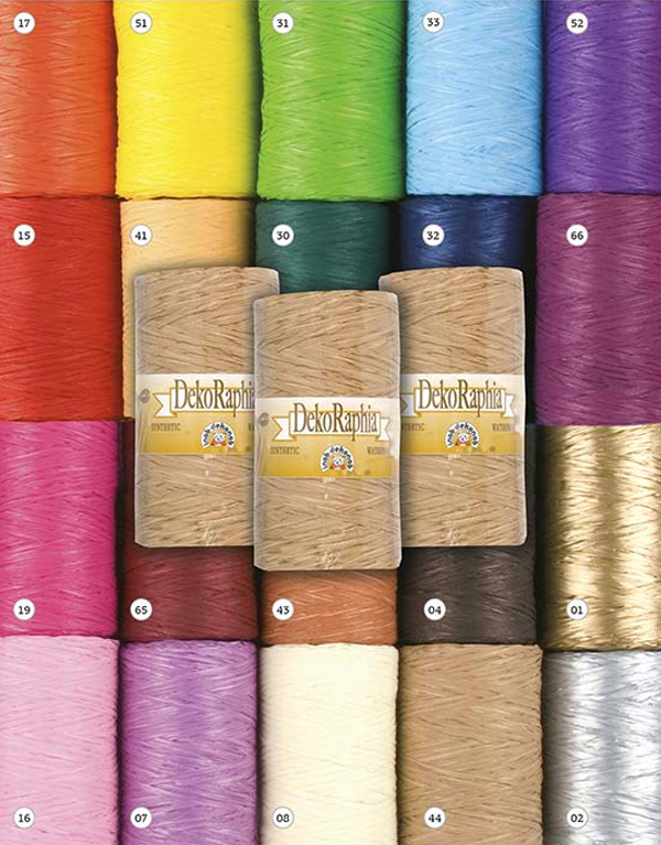 Raffia colorata